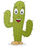 Cartoon Cactus Character Stock Image