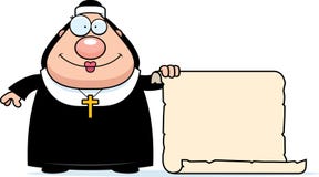 Happy Cartoon Nun Stock Vector - Image: 51130450