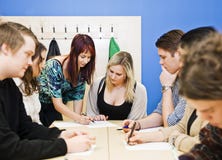 Classroom situation Royalty Free Stock Photo