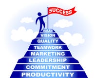 Climb to Business Success/eps Royalty Free Stock Images