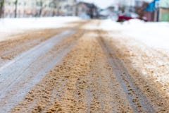 Dirty  road Royalty Free Stock Image