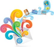 E-commerce envelope Royalty Free Stock Photography