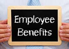 benefits employee package sign benefit plans words employees businessman royalty plan insurance blackboard written holding hands compensation payroll group worksite