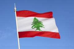 Flag of Lebanon - Middle East Stock Photos