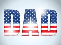 Happy Fathers Day USA American Dad Royalty Free Stock Photos