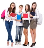 Happy students Royalty Free Stock Photo