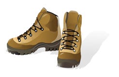 Hiking Shoes Royalty Free Stock Photography