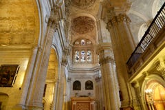 malaga spain church andalusia renaissance cathedral southern interior