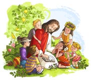 Image result for Jesus and the children bible hub