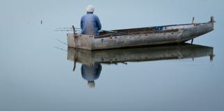 Stock Photo: Simplicity Simple Life on a Lake Solitude Alone