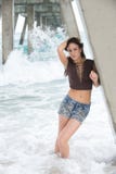 Lifestyle image on the beach Royalty Free Stock Photos