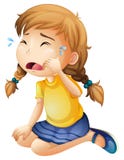 A little girl crying Stock Image