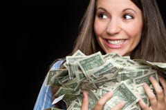 Money Woman Stock Image