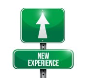 New experience road sign illustration design Royalty Free Stock Photo