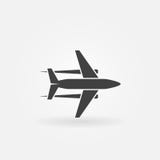 Plane vector icon or logo Royalty Free Stock Photos
