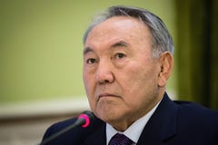Präsident von Kasachstan Nursultan Nasarbajew Lizenzfreies Stockbild