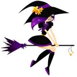 Purple Witch Royalty Free Stock Photo