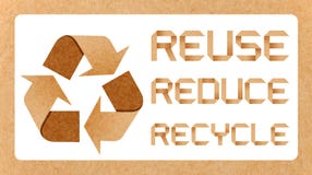 Reduce Reuse Recycle Concept With Eco Sym