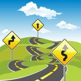 Road Sign Ways Royalty Free Stock Photos