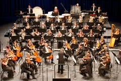 Savaria Symphonic Orchestra performs Stock Photo