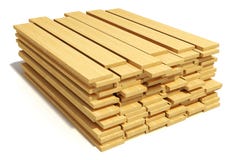 Stacked wooden planks Royalty Free Stock Photo