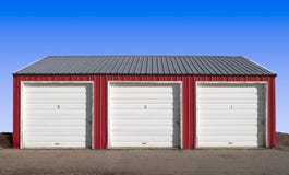 Stock Photography: Metal Corrugated Storage Shed