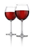 Two glasses of wine Royalty Free Stock Photo