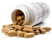Vitamin pills Royalty Free Stock Image