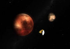 W Horizon probe and Pluto Stock Image