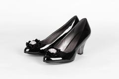 Black White Leopard Peep Toe Bow Slingback Platform Heels