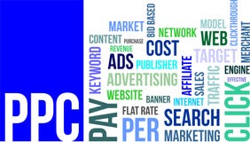 Word cloud - ppc Stock Photography