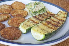 Zucchini Cooked Three Ways Royalty Free Stock Images