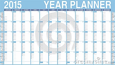 传染媒介日历在2015年.在星期天图片
