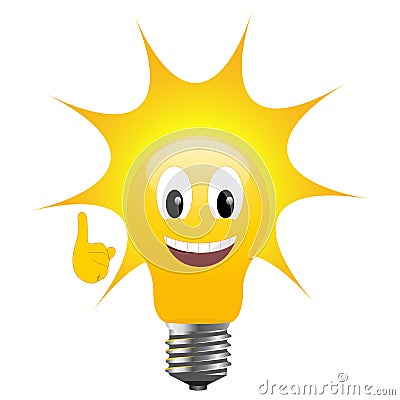 电灯泡能源轻的表示的太阳星期日
