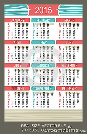 口袋日历2015年图片