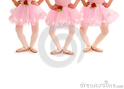 儿童的芭蕾腿在戴米Plie 免版税库存图片 - 图片