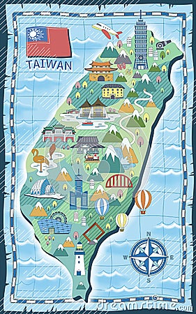 台湾旅行地图图片