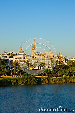 塞维利亚,西班牙都市风景 免版税图库摄影 - 图