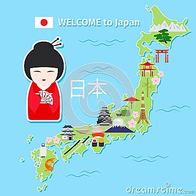 日本旅行地图图片