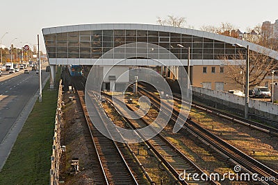 现代基辅地铁车站Darnitsa 图库摄影片 - 