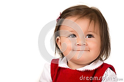 画象可爱深色女婴佩带 库存照片 - 图片: 50181
