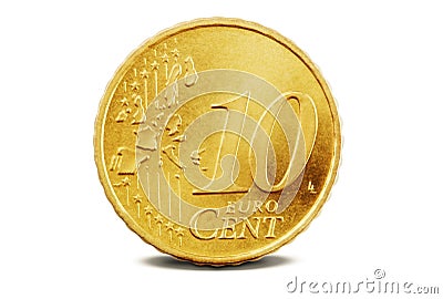 10 Euro Cent Royalty Free Stock Photo - Image