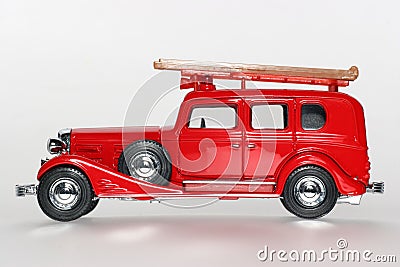 1933 Cadillac Fire Engine classic toy car sideview