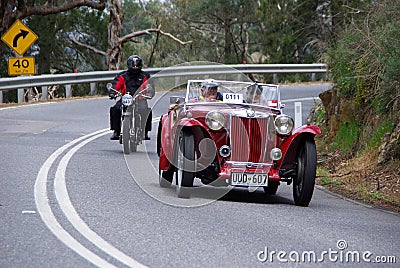 1948 MG TC on Vintage Car Run