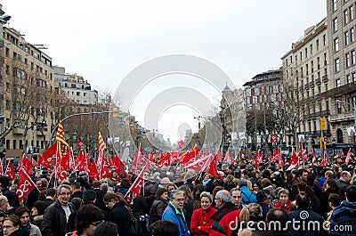 19F - mayor Unions organize massive protest in Bar