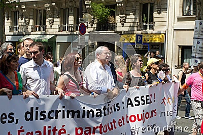 2010 Jean-Paul Huchon in Gay pride in Paris France