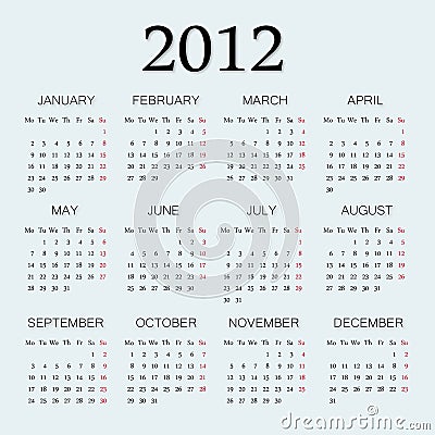 2012 calendar one page royalty free stock photo image one page photo calendar
