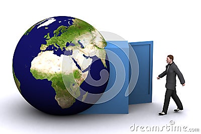 3d Earth And Man Stock Photography - Image: