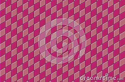 3d pink tiled wall floor pattern