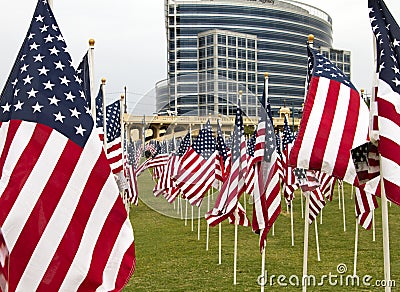 911 United States Memorial Day Patriotic Flags
